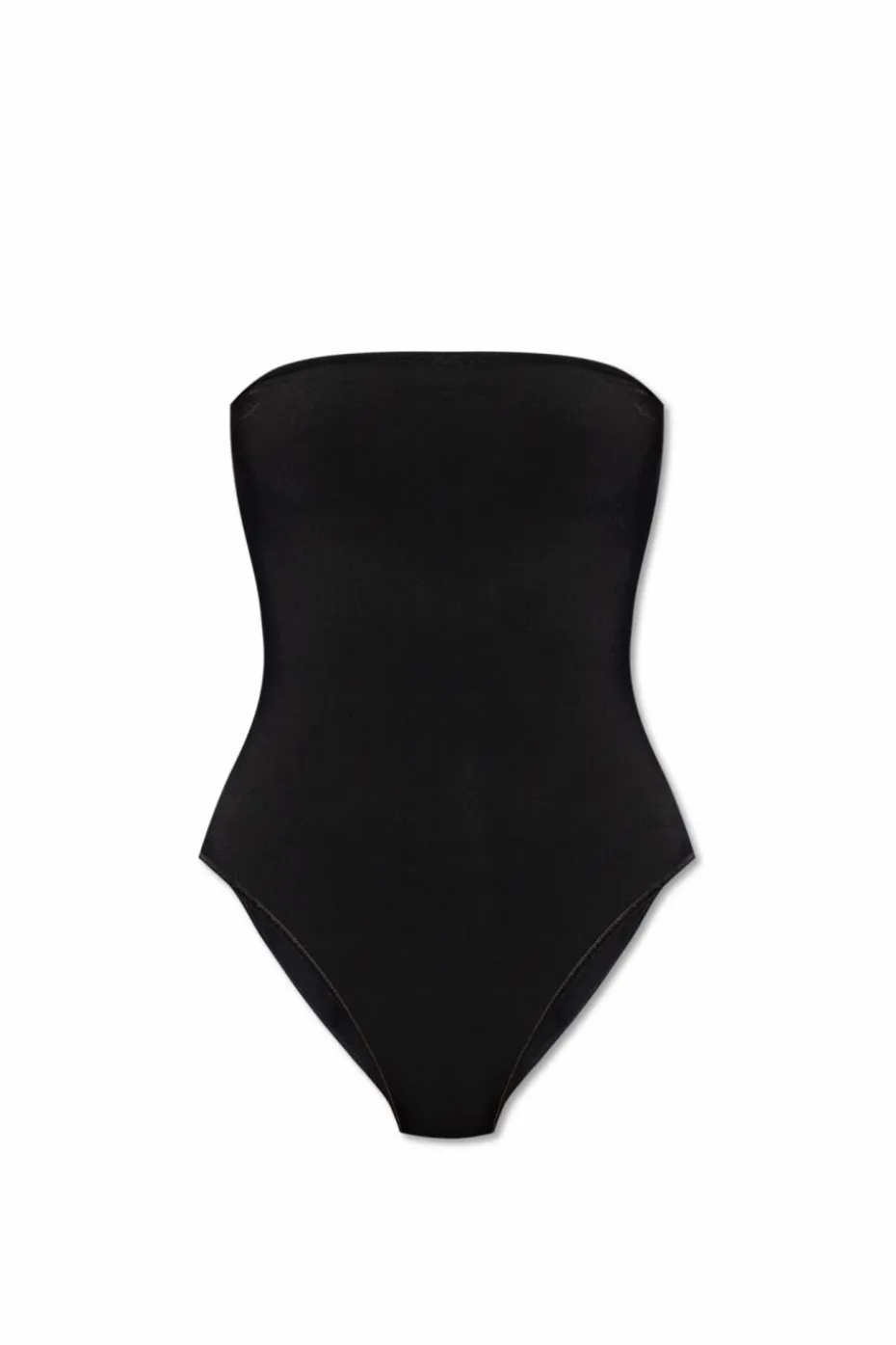 Alaïa CZARNY Body z odkrytymi ramionami
