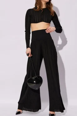 Alaïa CZARNY Krótki kardigan