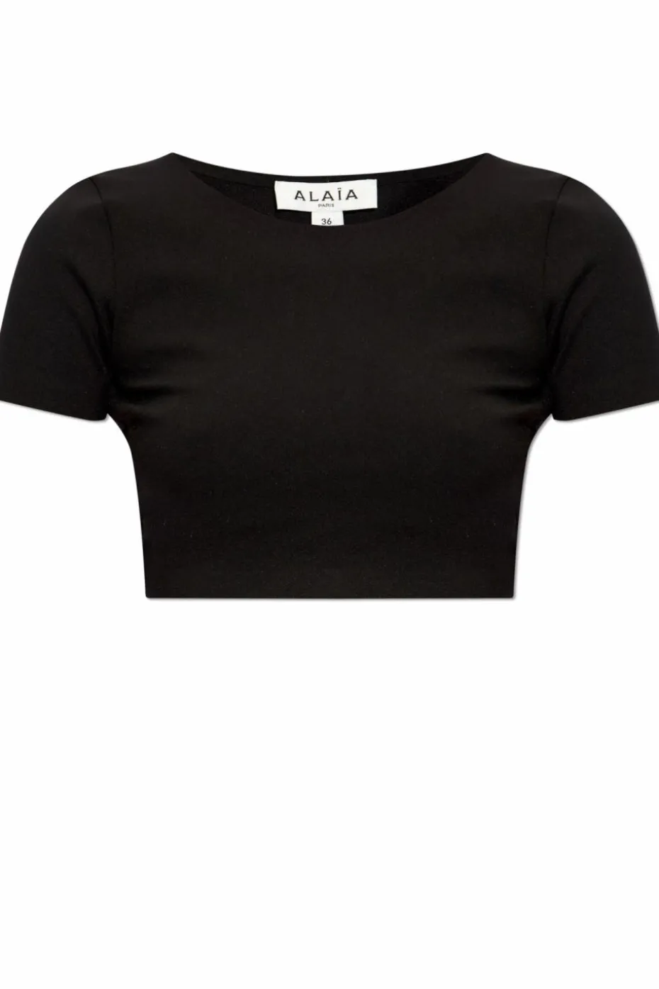 Alaïa CZARNY Krótki top