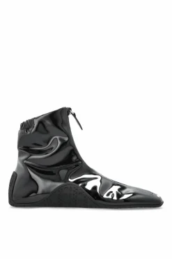 Alaïa CZARNY Lakierowane botki