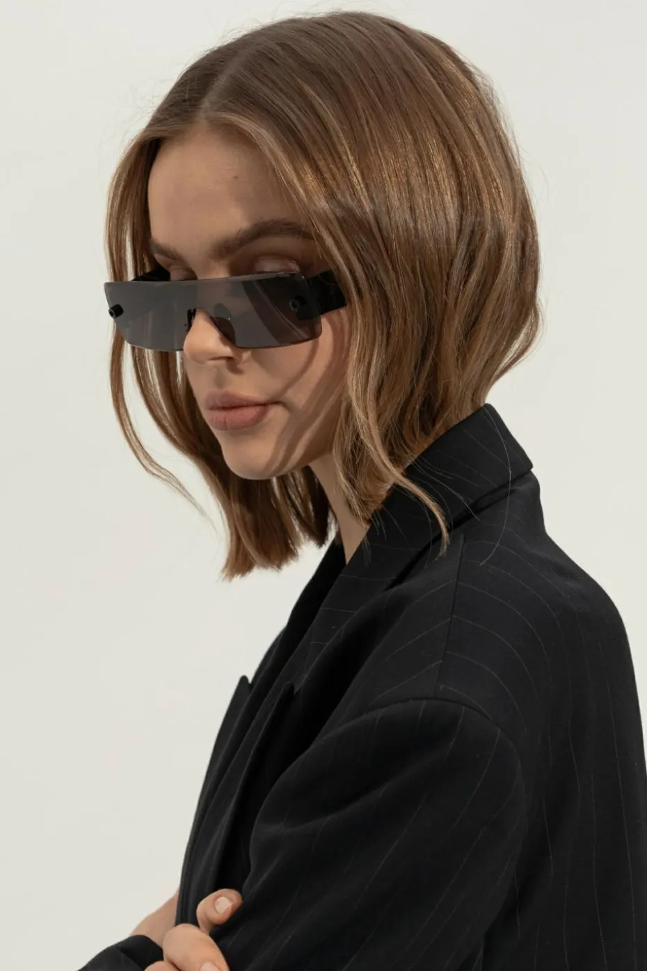 Alaïa CZARNY Okulary przeciwsłoneczne