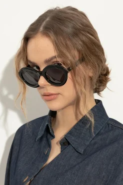 Alaïa CZARNY Okulary przeciwsłoneczne