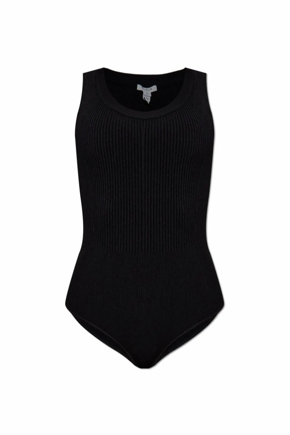 Alaïa CZARNY Prążkowane body