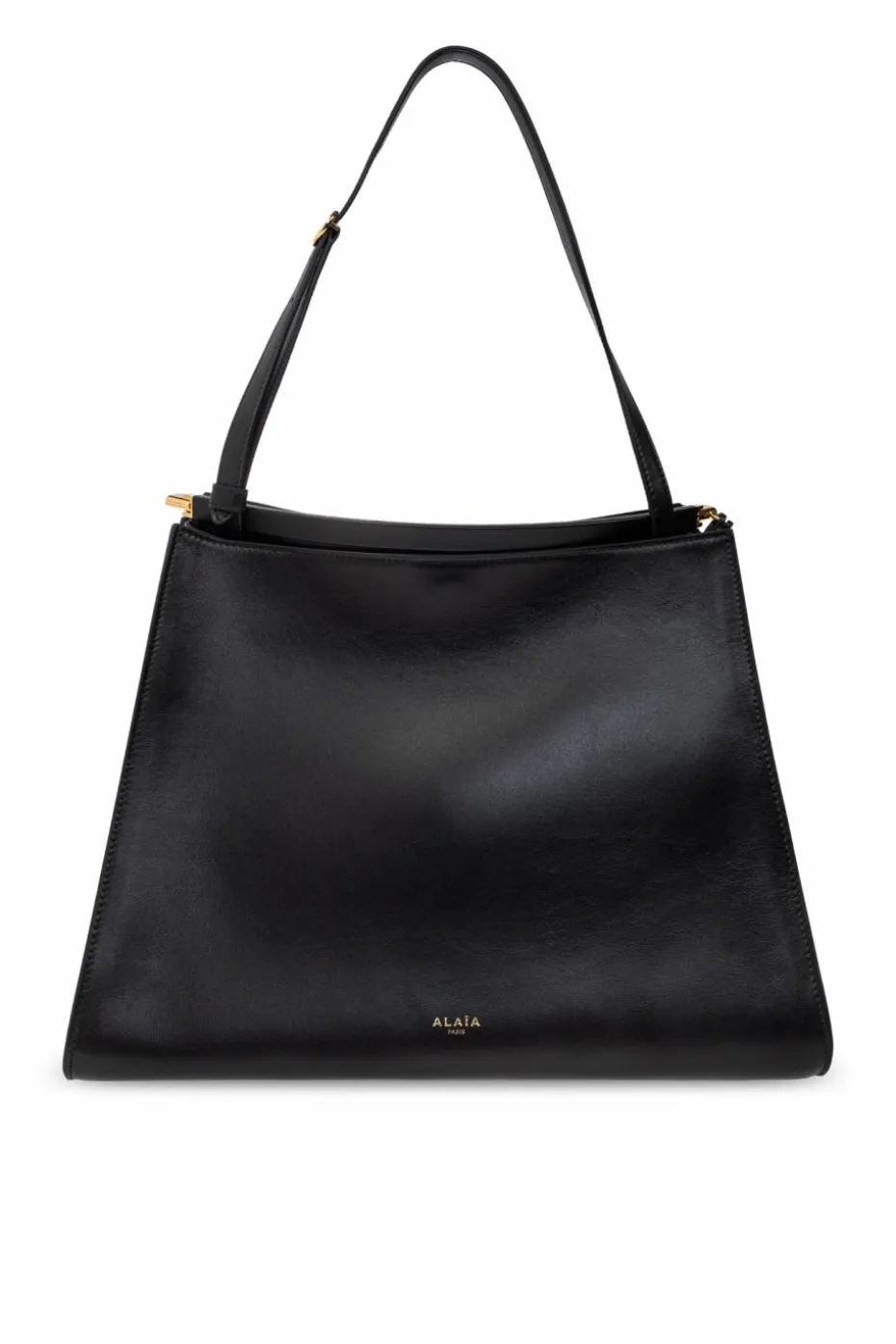 Alaïa CZARNY Skórzana torba Medium Glossy