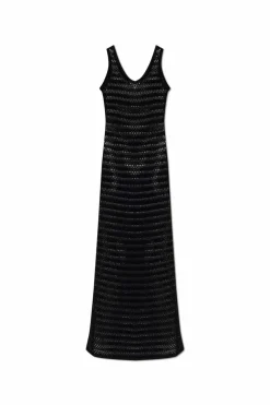Alaïa CZARNY Sukienka z wycięciami
