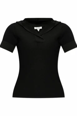Alaïa CZARNY Top z kapturem