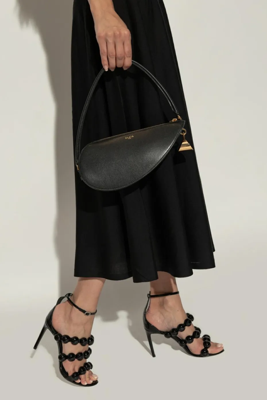 Alaïa CZARNY Torba na ramię `Le Demi-Coeur`