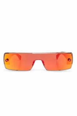 Alaïa CZERWONY Okulary przeciwsłoneczne