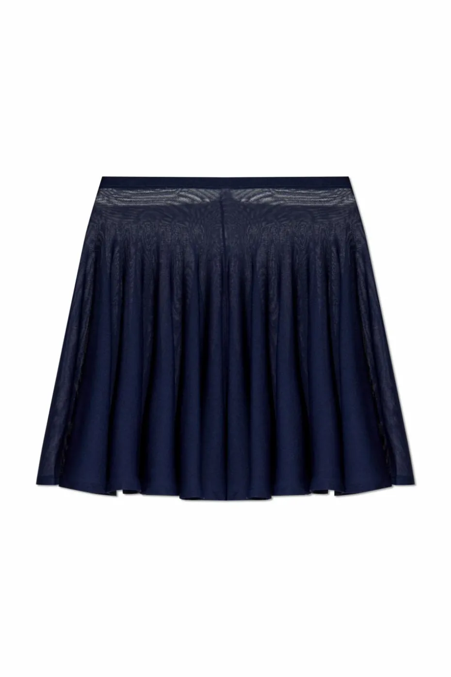 Alaïa GRANATOWY Transparentna spódnica