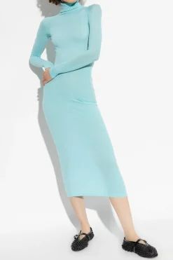 Alaïa jasnoniebieski Sukienka z golfem