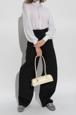 Alaïa kremowy Wełniane body
