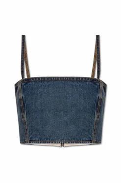 Alaïa NIEBIESKI Jeanowy top