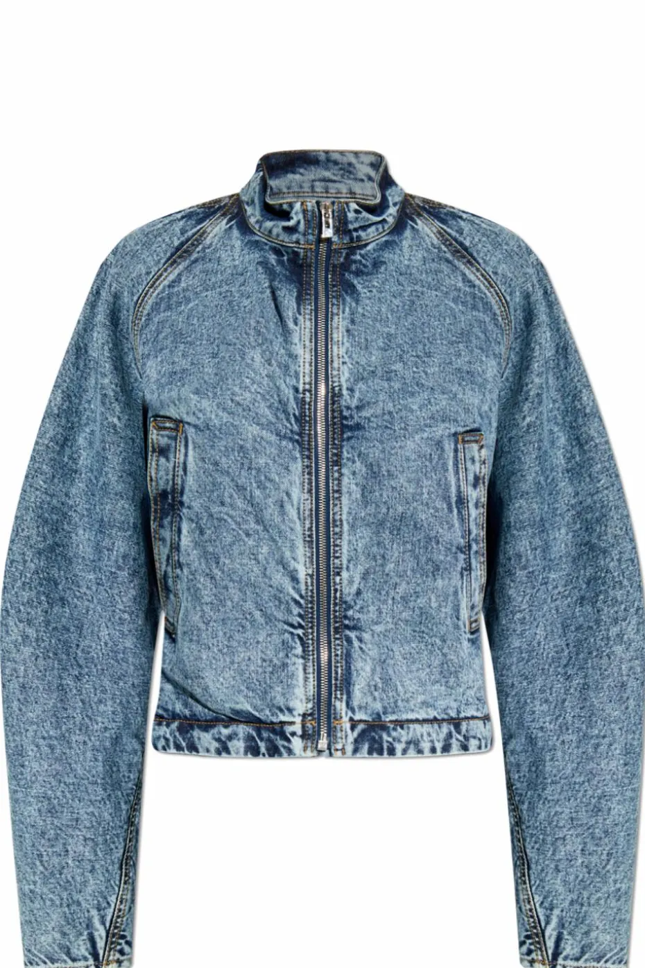 Alaïa NIEBIESKI Jeansowa kurtka