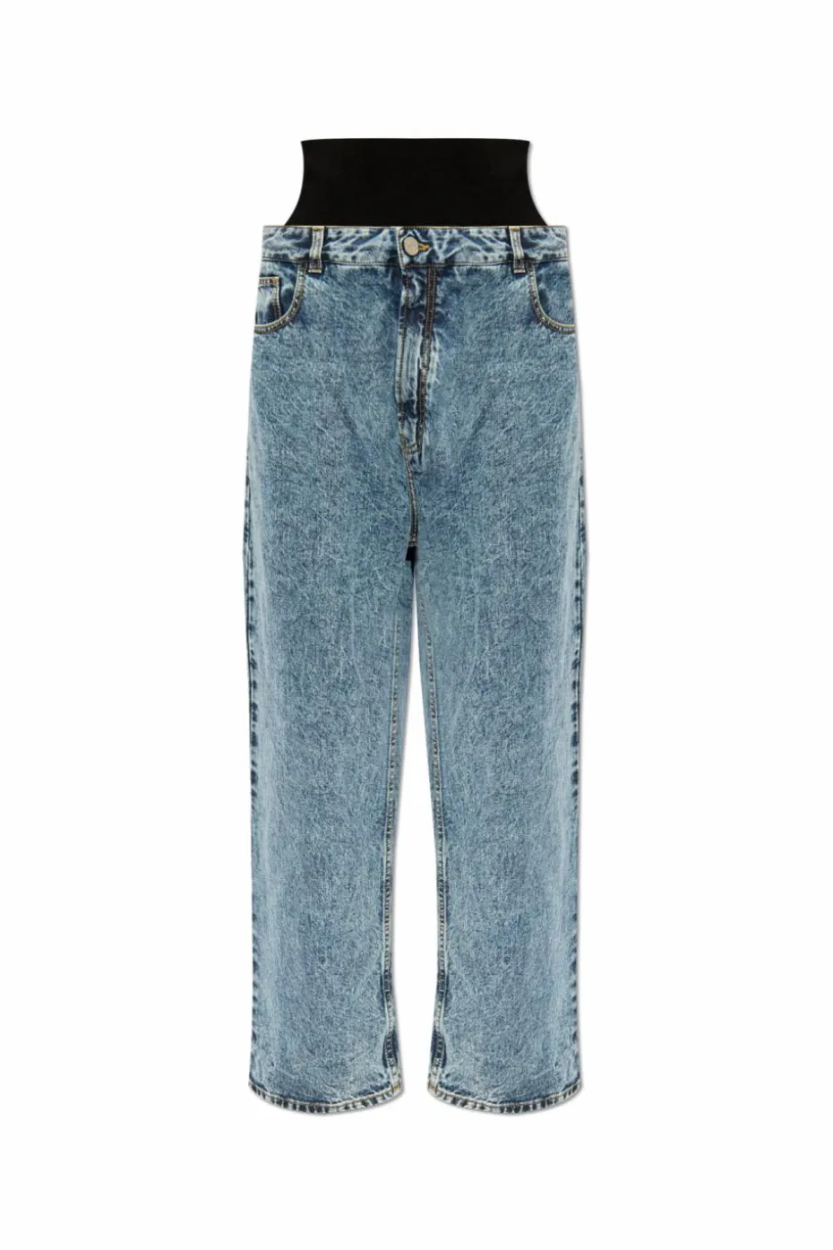Alaïa NIEBIESKI Jeansy z wysokim stanem