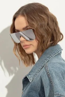 Alaïa SREBRNY Okulary przeciwsłoneczne