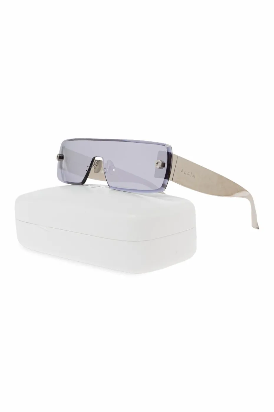 Alaïa SREBRNY Okulary przeciwsłoneczne