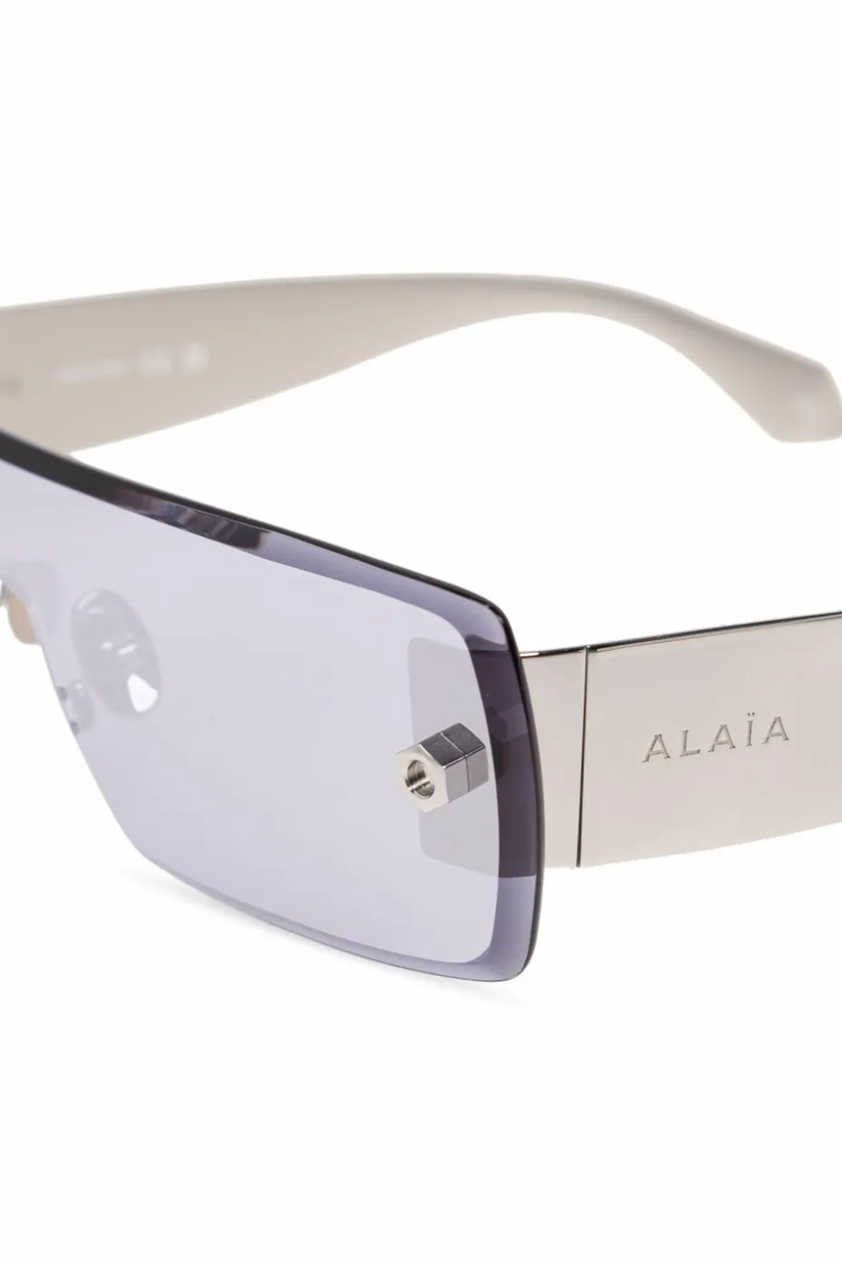 Alaïa SREBRNY Okulary przeciwsłoneczne