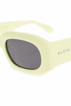 Alaïa ŻÓŁTY Okulary przeciwsłoneczne