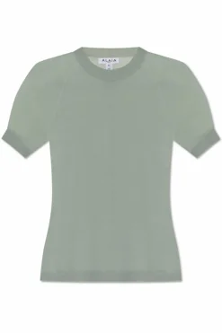 Alaïa ZIELONY Wełniany top