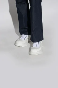 Alexander McQueen BIAŁY Buty sportowe na platformie