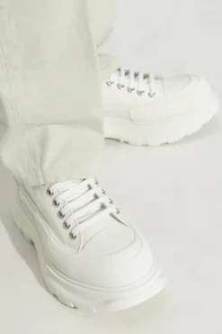 Alexander McQueen BIAŁY Buty na platformie z logo
