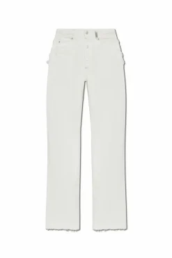 Alexander McQueen BIAŁY Jeansy z efektem `vintage`