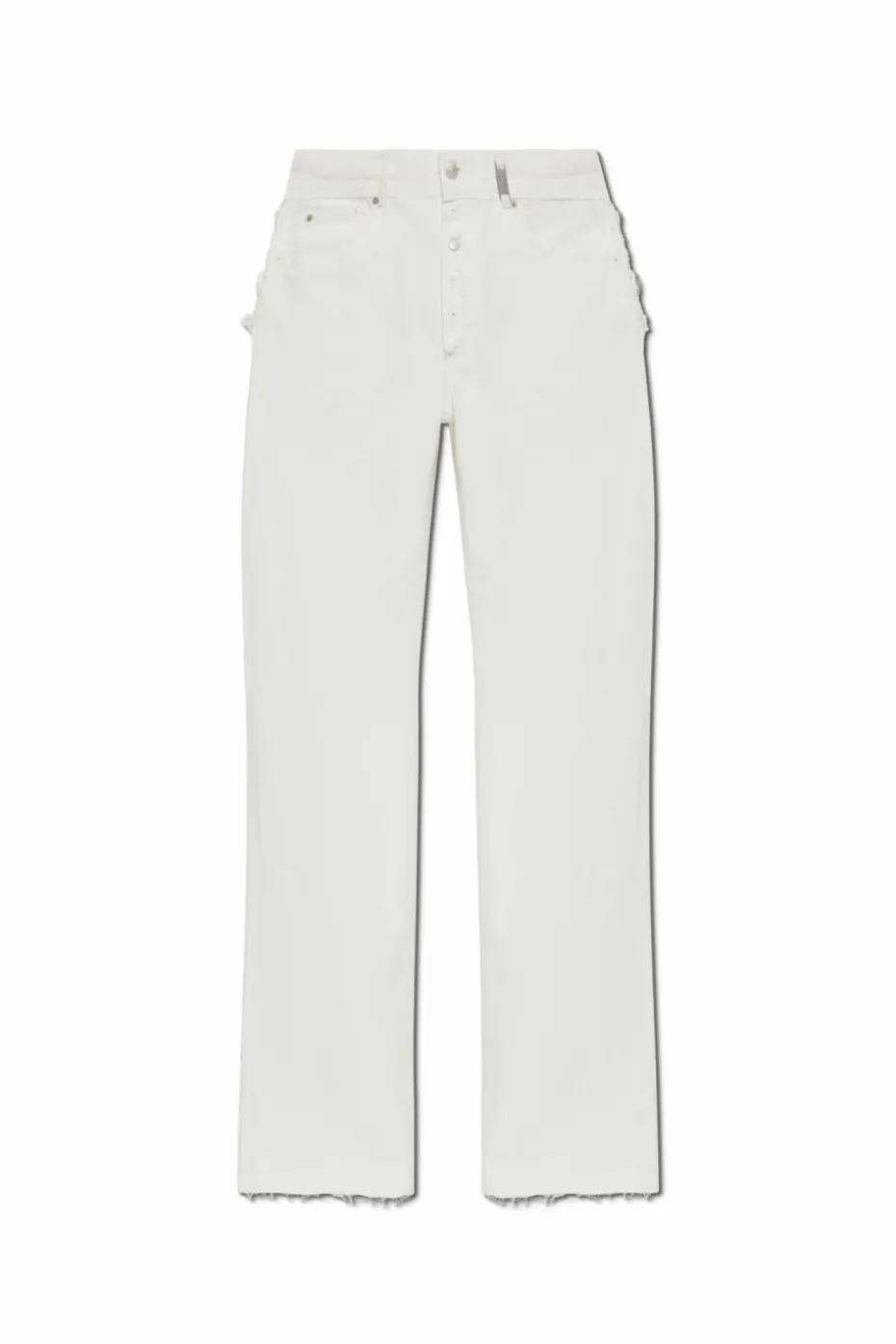 Alexander McQueen BIAŁY Jeansy z efektem `vintage`