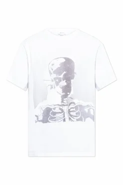 Alexander McQueen BIAŁY T-shirt z nadrukiem