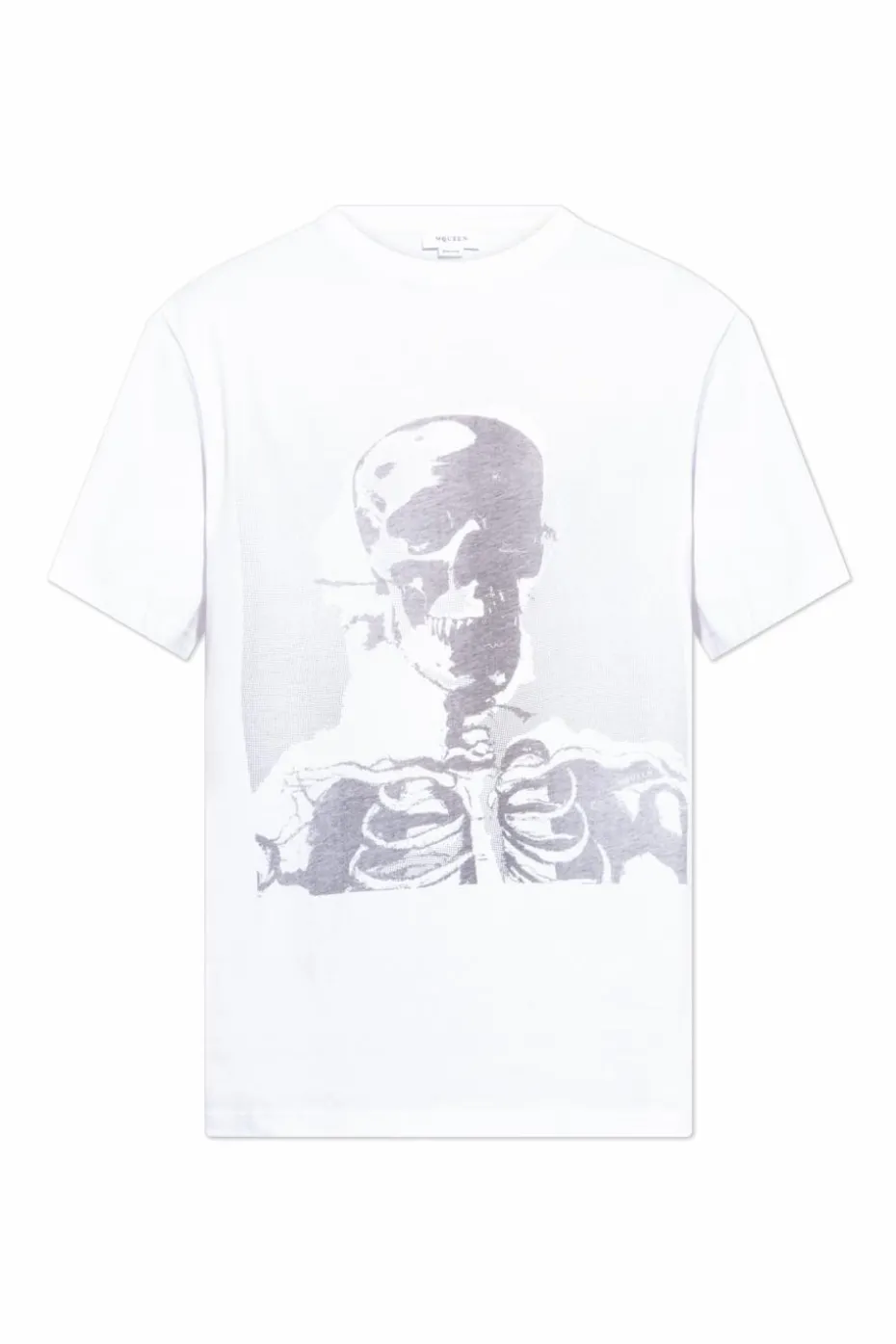 Alexander McQueen BIAŁY T-shirt z nadrukiem