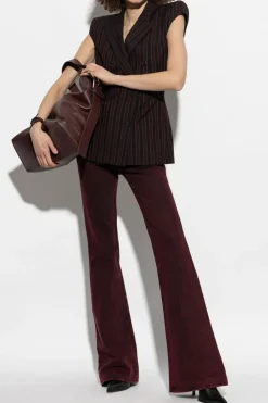 Alexander McQueen BORDO Jeansy z logo
