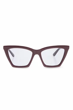 Alexander McQueen BORDO Okulary przeciwsłoneczne