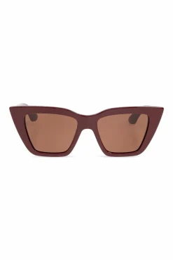 Alexander McQueen BORDO Okulary przeciwsłoneczne