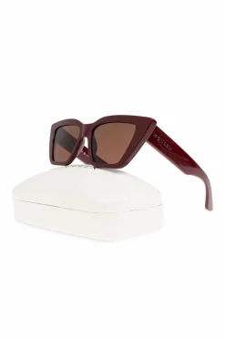 Alexander McQueen BORDO Okulary przeciwsłoneczne