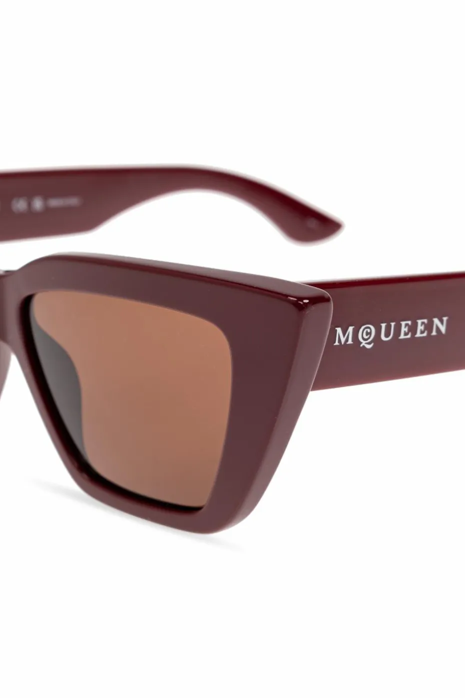 Alexander McQueen BORDO Okulary przeciwsłoneczne