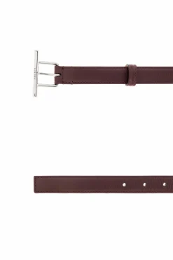 Alexander McQueen BORDO Skórzany pasek