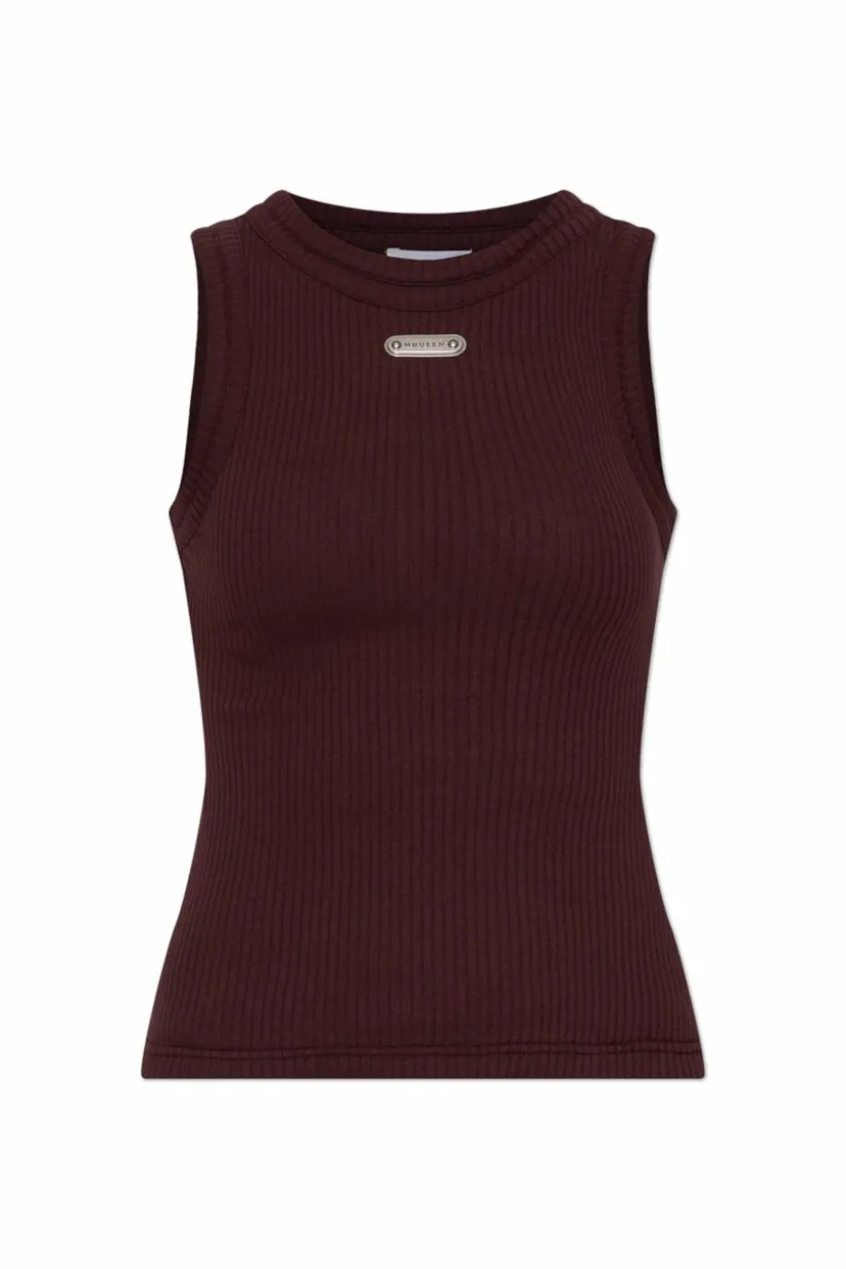 Alexander McQueen BORDO Top z logo