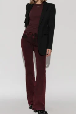 Alexander McQueen BORDO Top z logo
