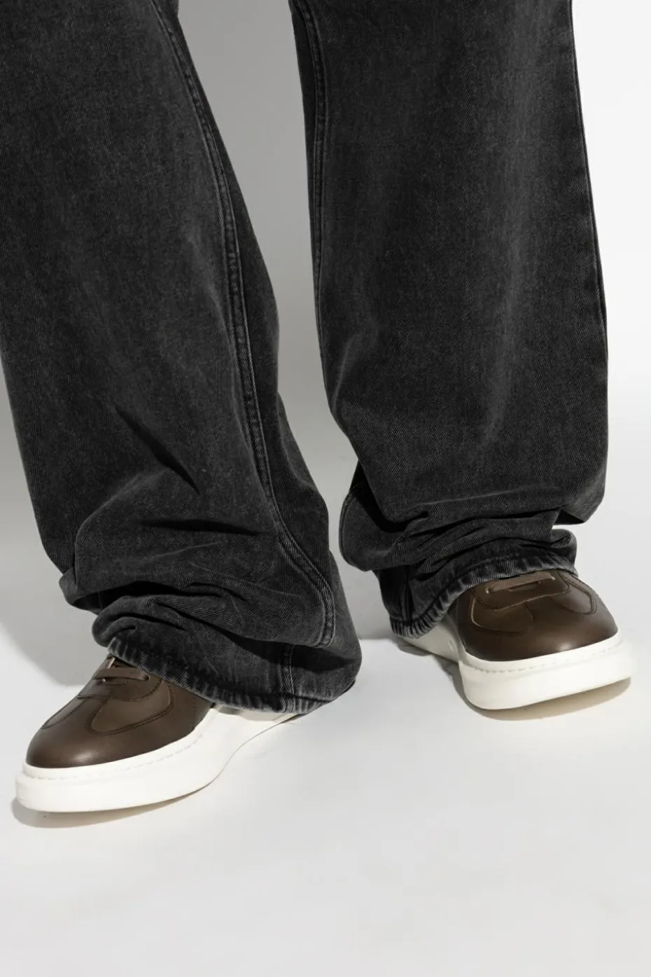 Alexander McQueen BRĄZOWY Buty sportowe `Oversized`