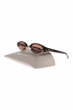 Alexander McQueen BRĄZOWY Okulary przeciwsłoneczne