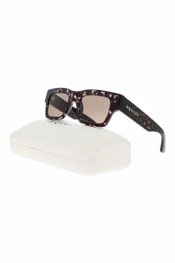 Alexander McQueen BRĄZOWY Okulary przeciwsłoneczne