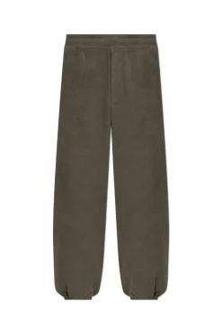 Alexander McQueen BRĄZOWY Spodnie z logo