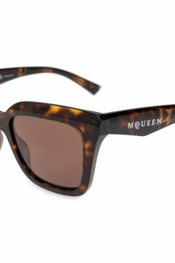 Alexander McQueen BRĄZOWY Okulary przeciwsłoneczne