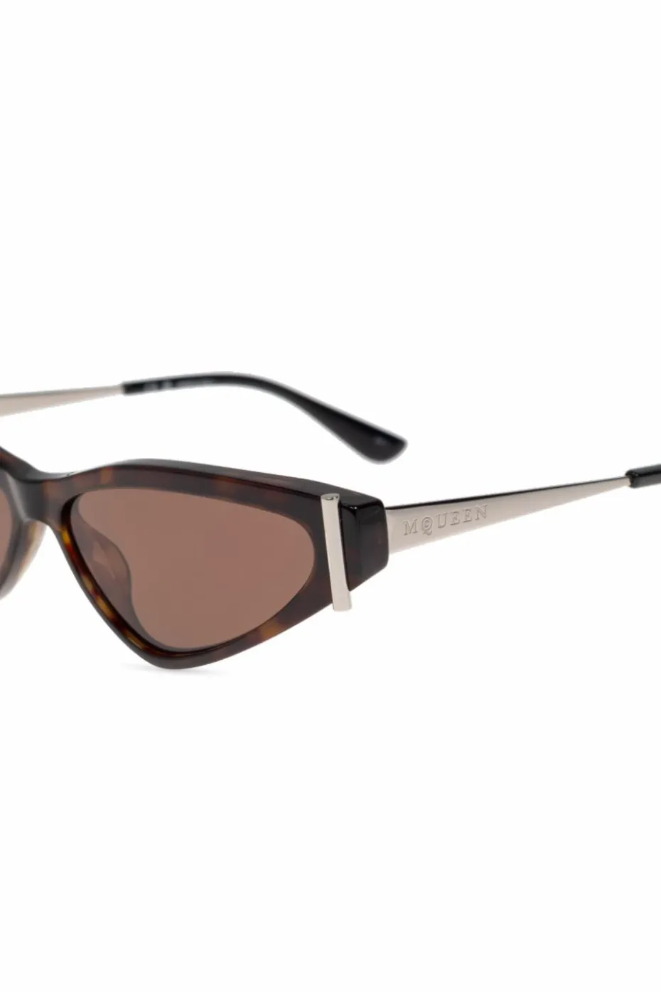 Alexander McQueen BRĄZOWY Okulary przeciwsłoneczne
