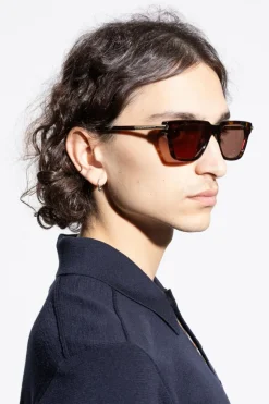 Alexander McQueen BRĄZOWY Okulary przeciwsłoneczne