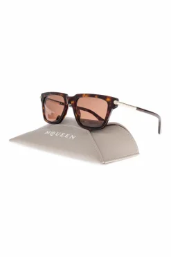 Alexander McQueen BRĄZOWY Okulary przeciwsłoneczne