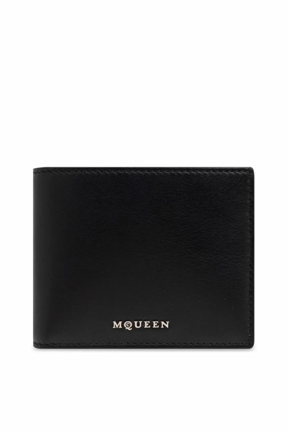 Alexander McQueen CZARNY Skórzany portfel