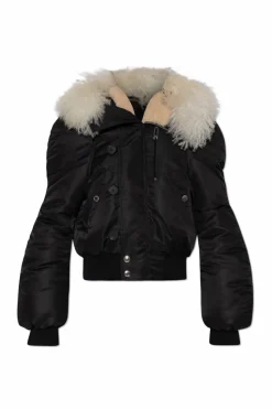 Alexander McQueen CZARNY Kurtka typu `bomber`