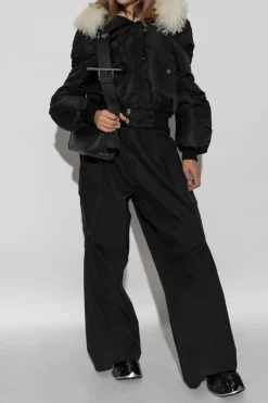 Alexander McQueen CZARNY Kurtka typu `bomber`