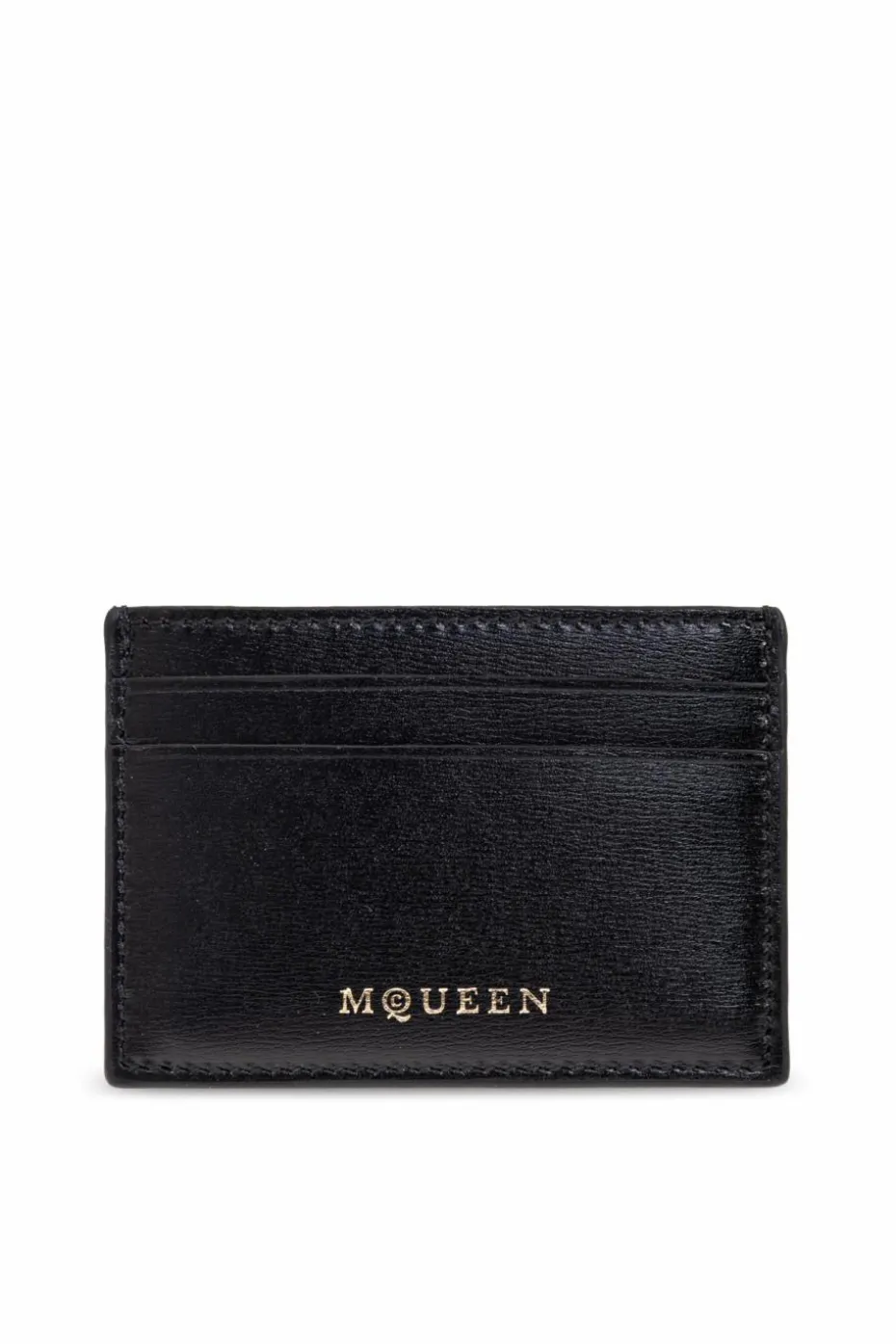 Alexander McQueen CZARNY Skórzane etui na karty