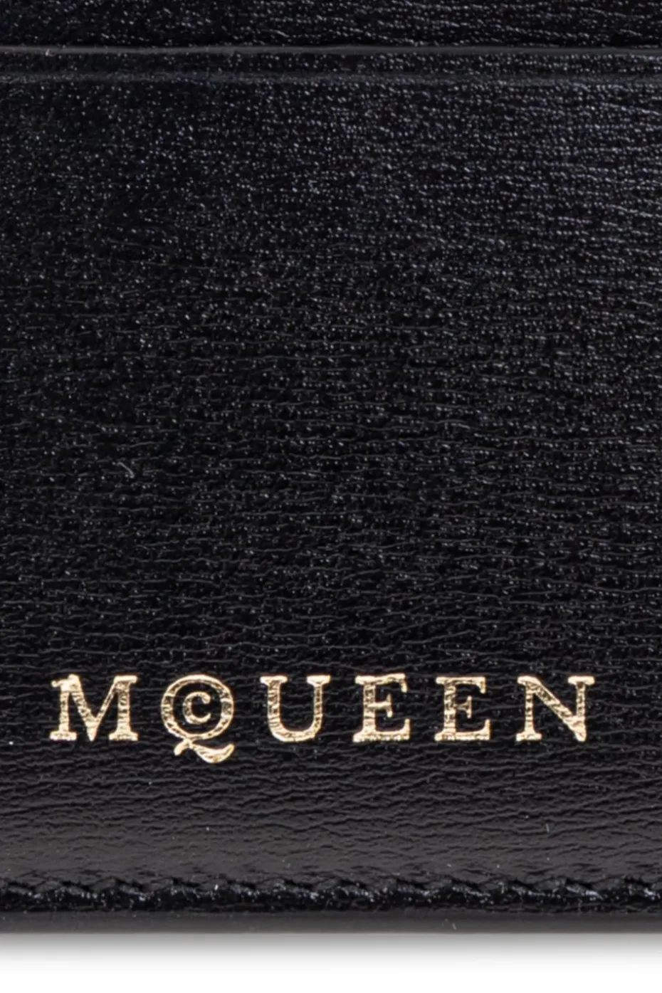 Alexander McQueen CZARNY Skórzane etui na karty